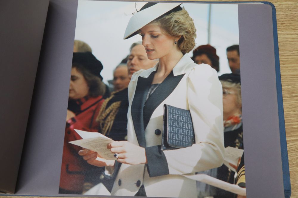 The Launch of HMS Cornwall by HRH Princess of Wales at Yarrow Shipbuilders Ltd, 14 October 1985 official visit photo album